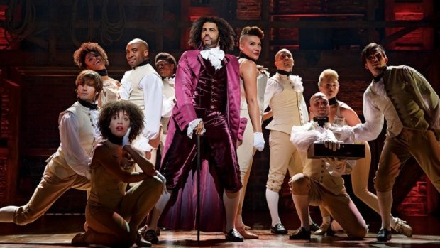 <i>Hamilton</i>, which received 16 Tony Award nominations, tells the story of Alexander Hamilton, one of the founding fathers of the United States.