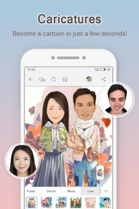 MomentCam generates surprisingly good caricatures with little intervention.