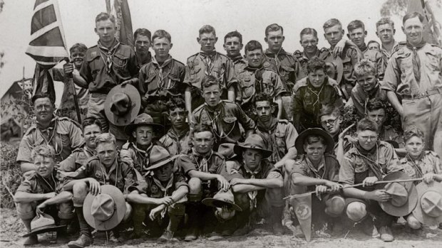Great image: The 4th Canberra Scouts at the Great Australian Jamboree 1934-1935.