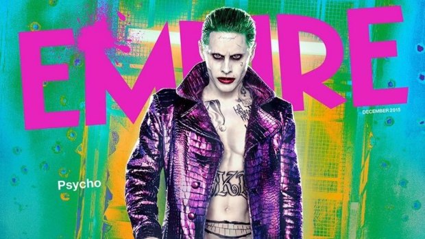 Jared Leto as the Joker on the cover of the latest Empire magazine.