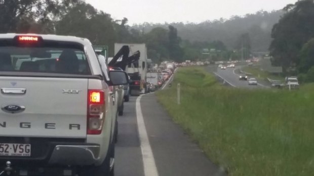 Expect heavy delays along the Bruce Highway.
