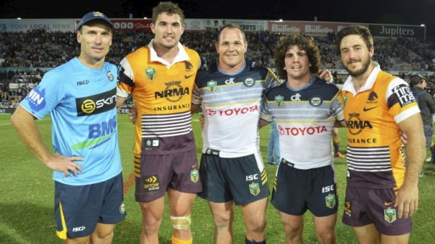 Fab four: Corey Oates, Matt Scott, Jake Granville and Ben Hunt are also graduates of St Brendan's College.