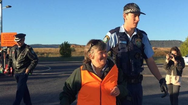 Bev Smiles was charged in April following a protest at Wilpinjong Coal Mine in the Hunter Valley.