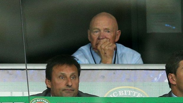 Partnership ending: Blues coach Laurie Daley and Bob Fulton.