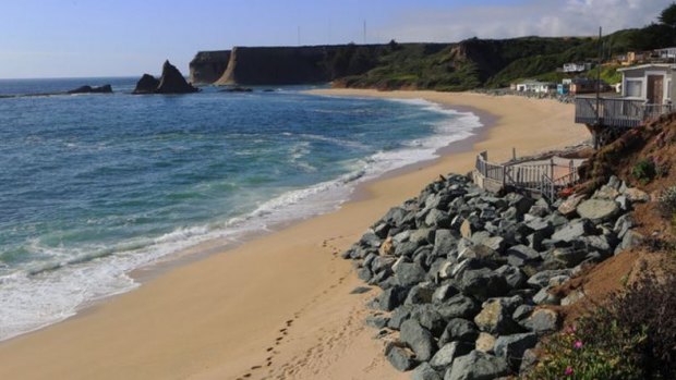 Martins Beach in California has been at the centre of a battle over private ownership and public access.