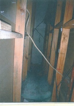 The cavity where a brothel worker was found.