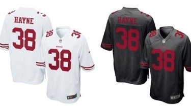 jarryd hayne 49ers black jersey