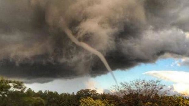 Mel Sharkey captured this shot of the tornado in Dubbo.