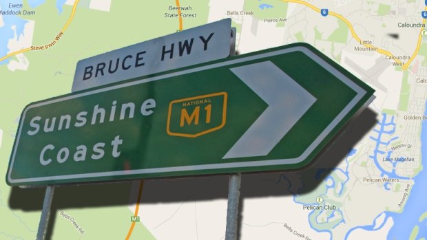 The Bruce Highway was closed north of the Sunshine Coast.