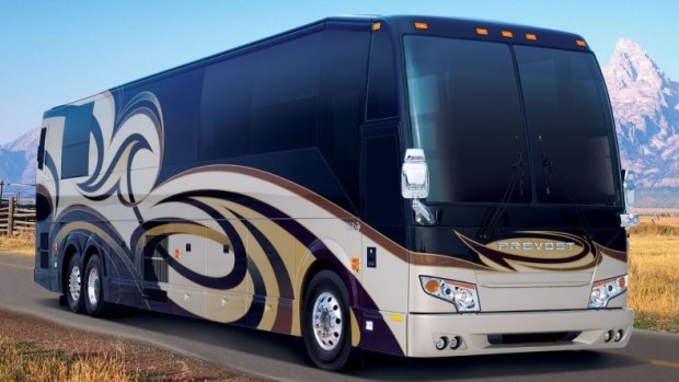 The Prevost H3-45 VIP is the cheaper option for motorhome heavyweights. 