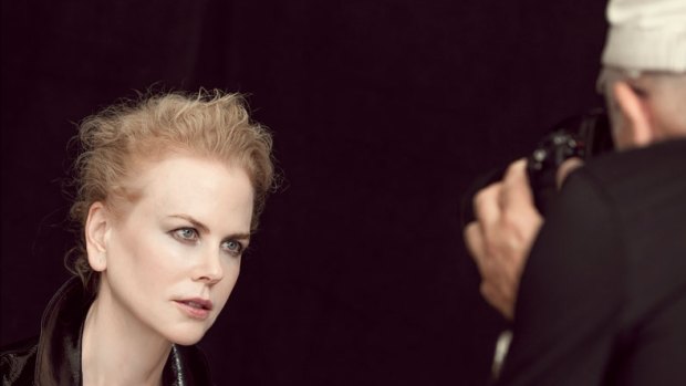 Nicole Kidman poses for Peter Lindbergh during a shoot for the 2017 Pirelli Calendar.