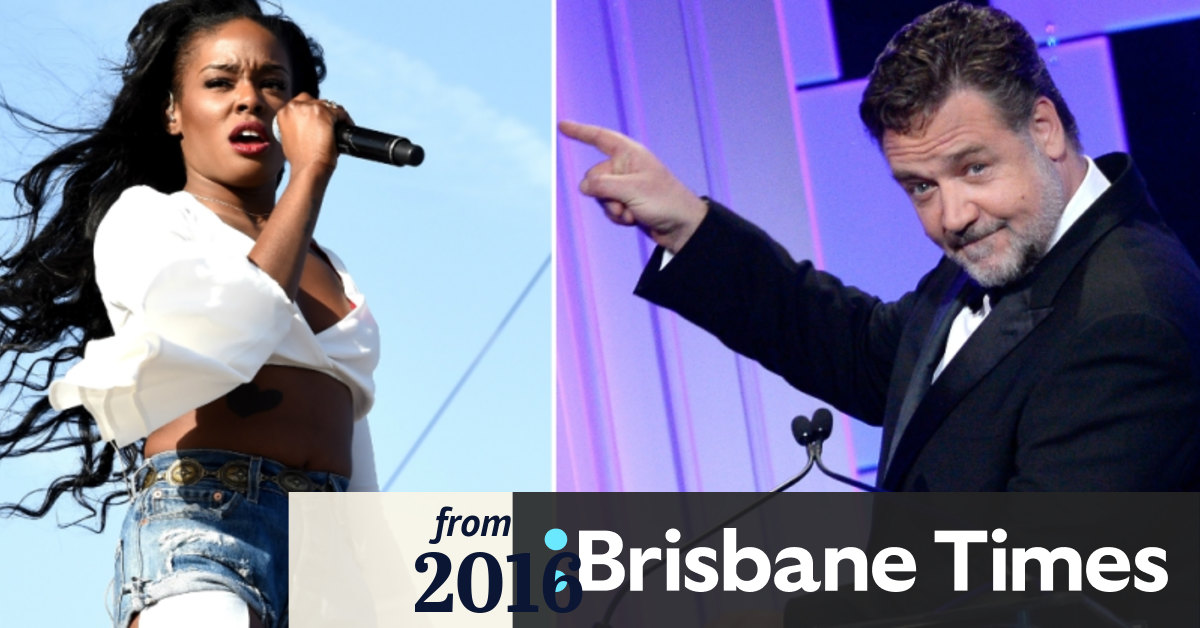 Azealia Banks claims Russell Crowe was 'racist' and 'choked' her during hotel row