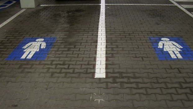 Parking spots for women in Germany.