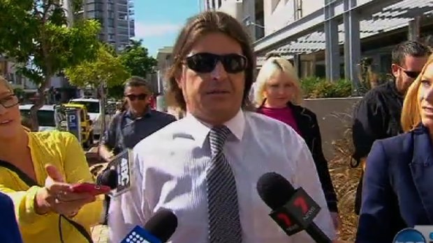 Peter Mauric after he was cleared of charges relating to a bikie brawl with police at Broadbeach.