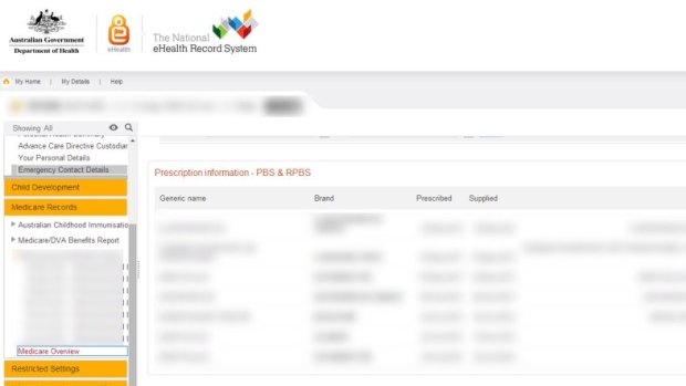 E-health records, including prescription drugs, are also accesible by my.gov.au.
