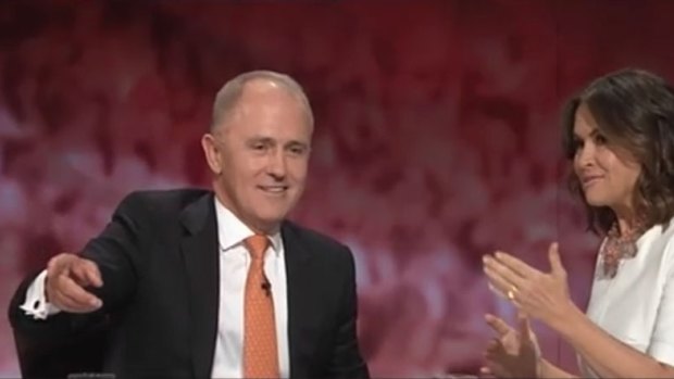 Malcolm Turnbull  and Lisa Wilkinson talks on Q&A.