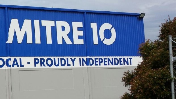Thieves were allegedly robbing a Mitre 10 store when police arrived.