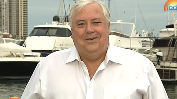 Clive Palmer has gone on the defensive when Lisa Wilkinson questioned him on his Queensland Nickel business.