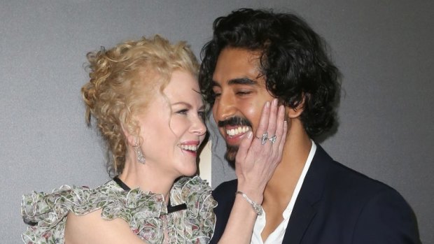 Nicole Kidman and Dev Patel at the 20th Annual Hollywood Film Awards in Beverly Hills, California, this month.