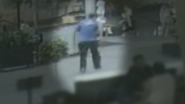 CCTV footage shows a man believed to be responsible for the dangerous attack.