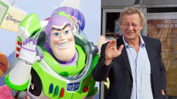 Richard Darbois at the French premiere of Toy Story 3 with Buzz Lightyear, just one of the many characters he has voiced for French-speaking moviegoers over a career spanning decades.