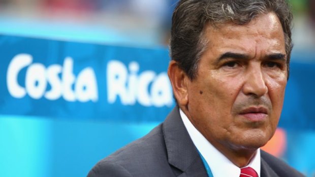 Diving warning: Costa Rica coach Jorge Luis Pinto.