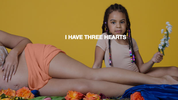 Each image has the caption, "I have three hearts."