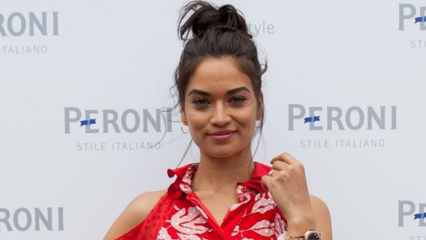 Shanina Shaik was dressed to impress at the Peroni marquee for Alfa Romeo Portsea Polo on Saturday.