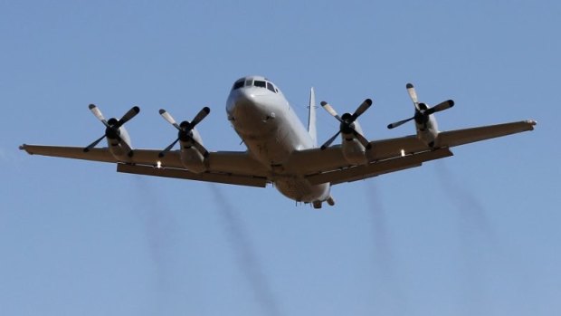 A Royal Australian Air Force P-3 Orion aircraft.