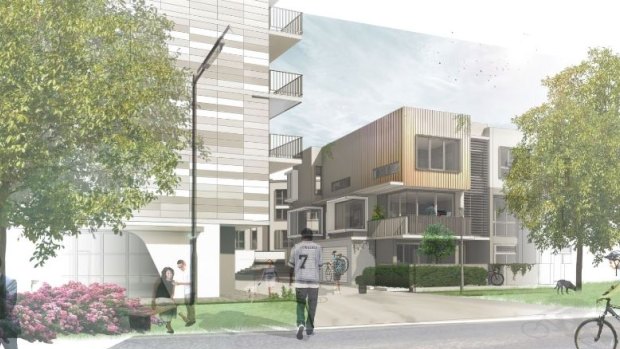 A view of the proposed Braddon development.