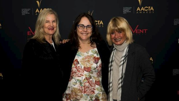 Gillian Armstrong, Jocelyn Moorhouse and Margaret Pomeranz at an AACTA masterclass.