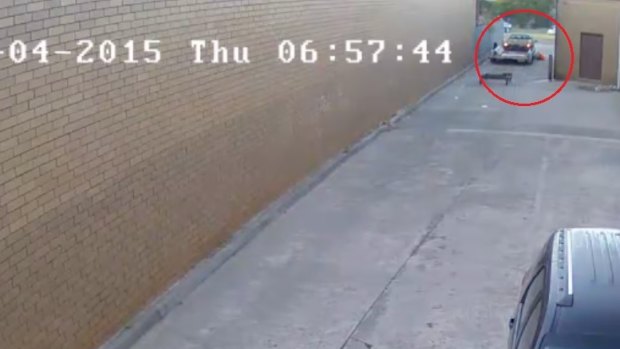 An image from the CCTV footage.