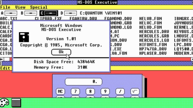 Windows 1.0 was one of the very first operating systems with a graphical user interface.