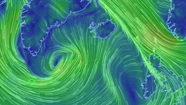 A massive storm off Greenland is likely to hammer Iceland and parts of Britain.