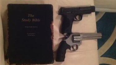 Guns and Bible.