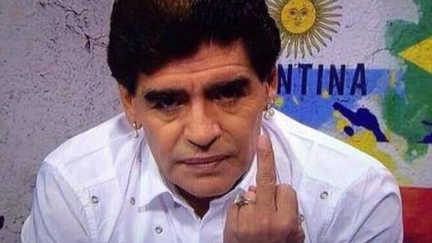 Diego Maradona gives his response to the claim he is a jinx on the Argentine side.