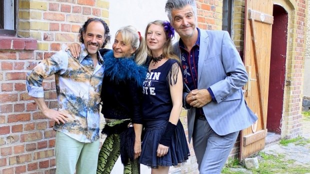 "We're really a dog's breakfast of styles since we get bored easily": The Beez, from left: Peter D'Elia, Annette Kluge, Deta and Rob Rayner.