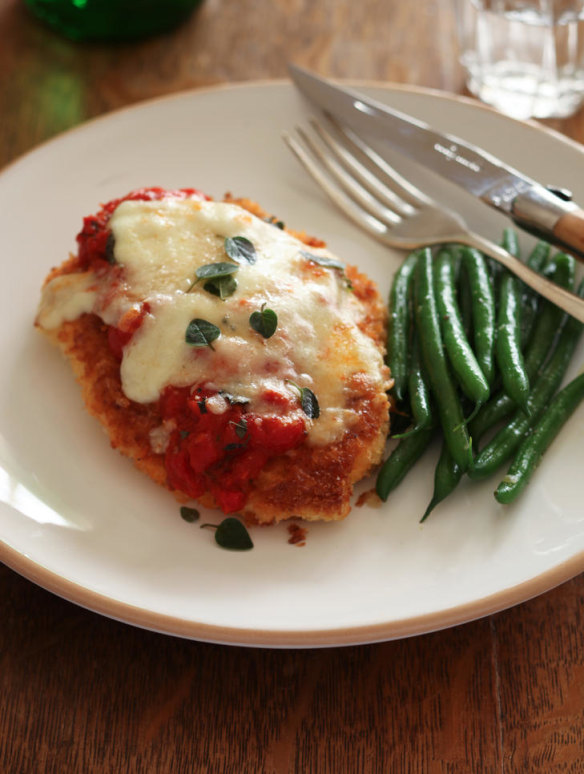 Chicken parmigiana.