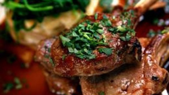 Pork chops with cavolo nero (or use silverbeet).