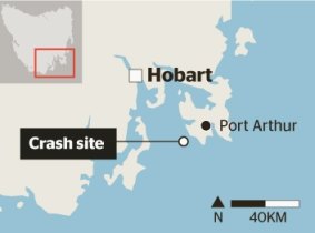 Tasmania plane crash map