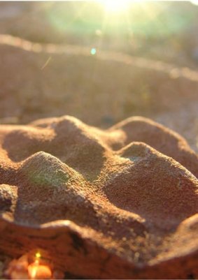 Rock formations in the Pilbara photographed by Dr Allwood.