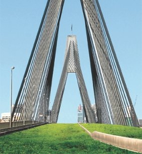 How the Anzac Bridge might look if converted into an elevated park.