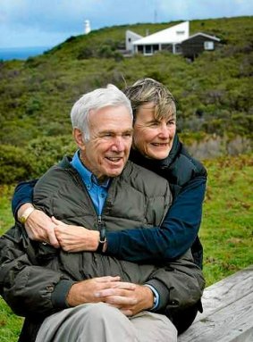 Evan and Judith Walker at their coastal property.