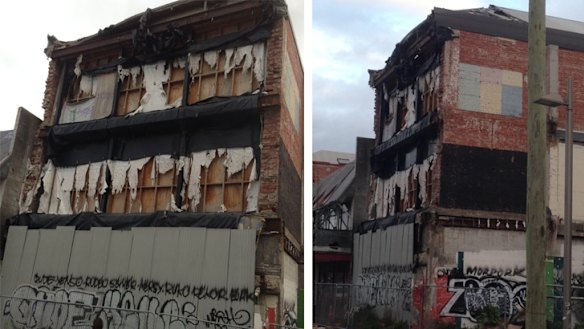 One of the derelict buildings in the Christchurch CBD.
