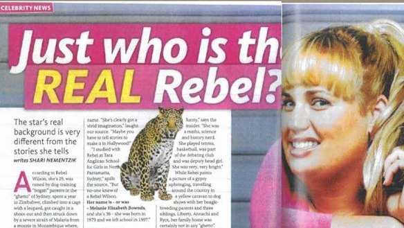 An excerpt from the Woman's Day article about Rebel Wilson.