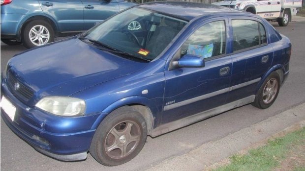 Police are looking for information on the movements of this Holden Astra between 10.30am and 4pm on Friday, January 2.