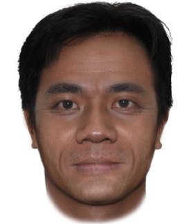 A police composite image of the man they would like to speak to. 