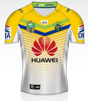 Canberra Raiders away jersey for 2015.
