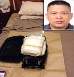 Police are looking for 45-year-old Victorian man Hoa Xuan Bui (inset) after the seizure of 24kg of ephedrine in WA.