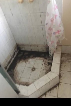The disgusting state of the bathroom shocked the owners.